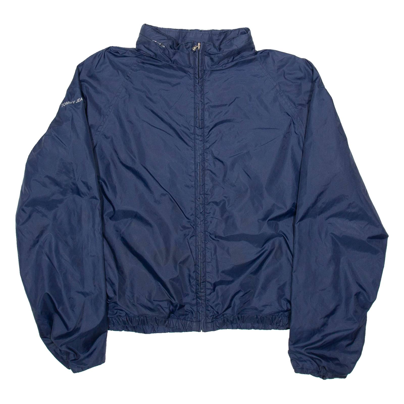 TOMMY HILFIGER Mens Track Jacket Blue Nylon L