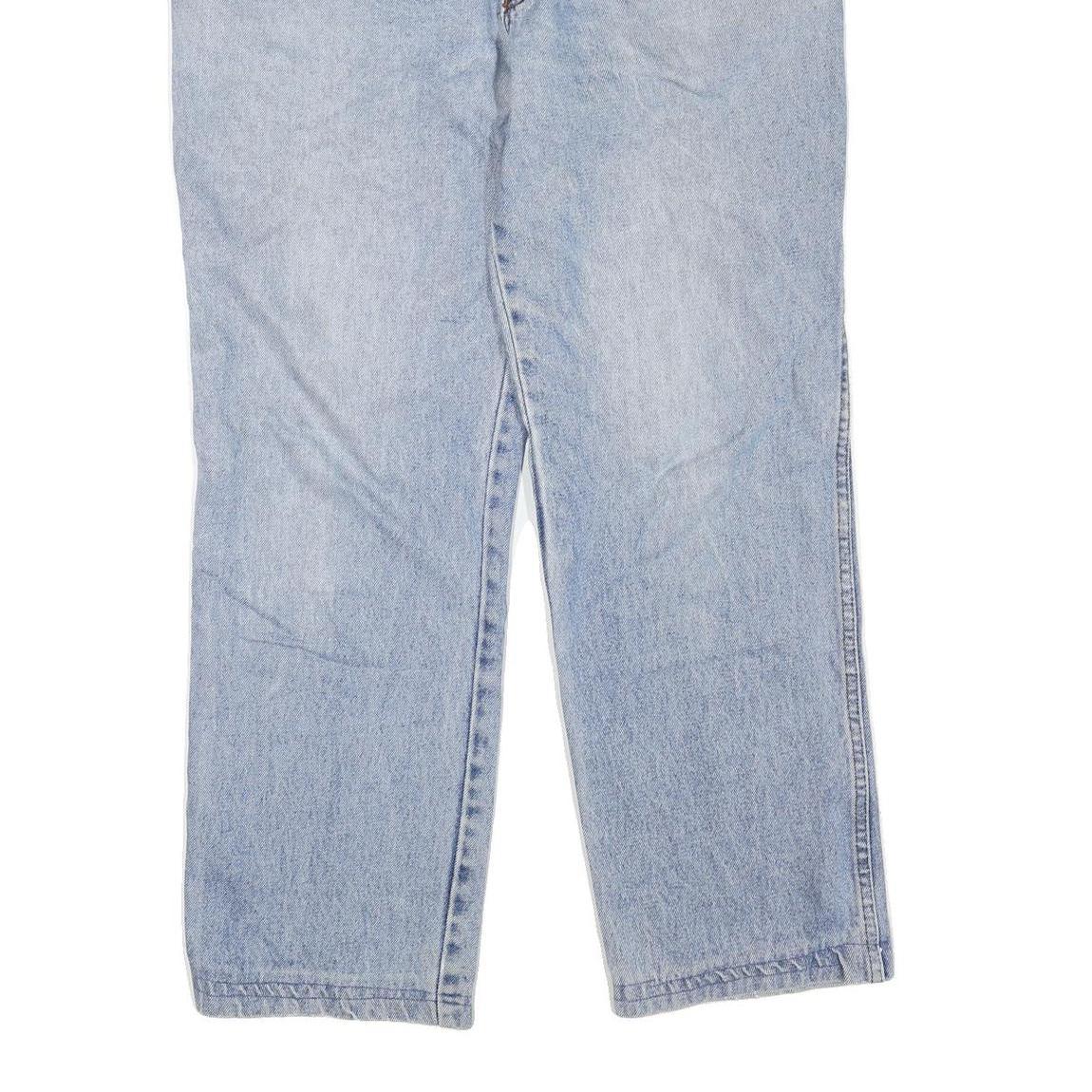 GOLD RIVER Mens Jeans Blue Regular Straight Denim Light W34 L28 Casual Classic