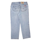 GOLD RIVER Mens Jeans Blue Regular Straight Denim Light W34 L28 Casual Classic