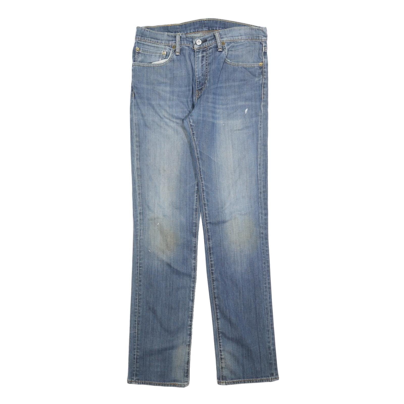 LEVI'S 511 Slim Mens Jeans Blue Slim Straight Denim Medium W33 L34 Casual