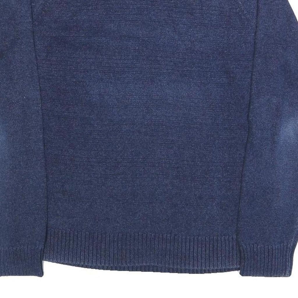 LEVI'S Mens Blue Plain Cotton Crew Neck Basic Knit Jumper M Casual Wear