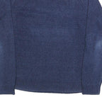 LEVI'S Mens Blue Plain Cotton Crew Neck Basic Knit Jumper M Casual Wear