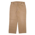 DULUTH TRADING Mens Trousers Beige Relaxed Straight W36 L30