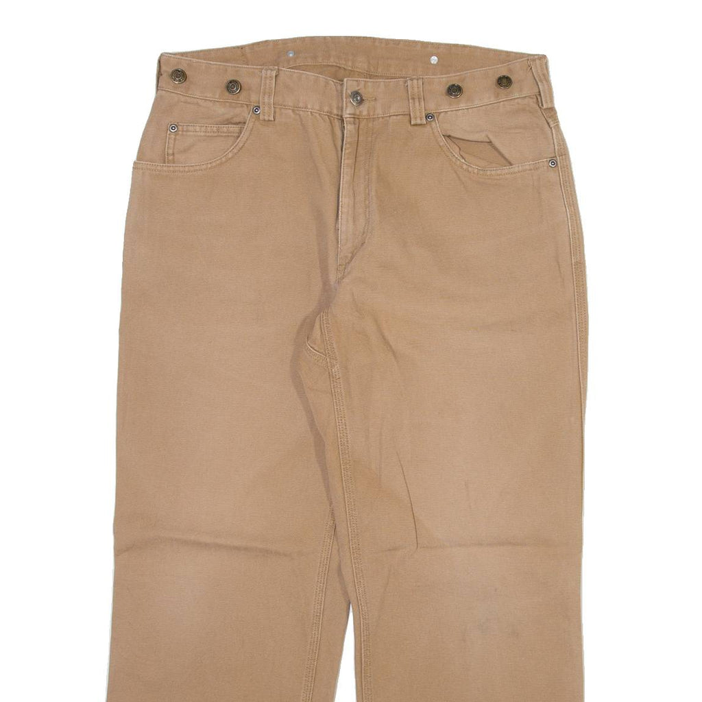 DULUTH TRADING Mens Trousers Beige Relaxed Straight W36 L30
