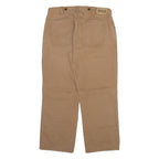 DULUTH TRADING Mens Trousers Beige Relaxed Straight W36 L30