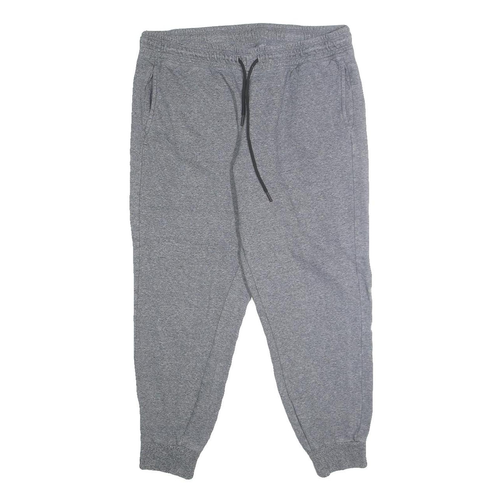 DKNY Womens Joggers Grey Cotton Blend Regular Tapered M W34 L27 Casual Comfort