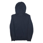 DIADORA Mens Navy & Red Logo Print Pullover Hoodie M Casual Cotton Blend