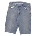 WRANGLER Mens Blue Denim Casual Shorts XL W32 Cotton Blend Relaxed Fit