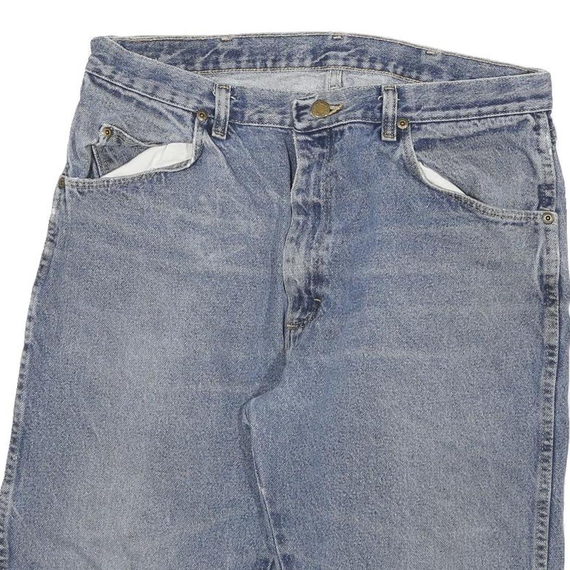 WRANGLER Mens Blue Denim Casual Shorts XL W32 Cotton Blend Relaxed Fit