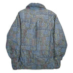 YOUR SIXTH SENSE Womens Blue Green Geometric Zip Jacket UK 18 Casual Lightweight