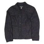 SAG HARBOUR Womens Blue Coach Jacket UK 6 Polyester Blend Woven Plain Classic