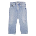 AVIREX Mens Jeans Blue Relaxed Straight Denim Light W36 L30 Classic Casual