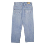 AVIREX Mens Jeans Blue Relaxed Straight Denim Light W36 L30 Classic Casual