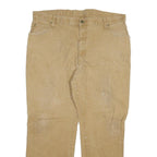 DICKIES Mens Jeans Beige Regular Straight Denim Stone Wash W40 L32 Workwear