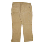 DICKIES Mens Jeans Beige Regular Straight Denim Stone Wash W40 L32 Workwear
