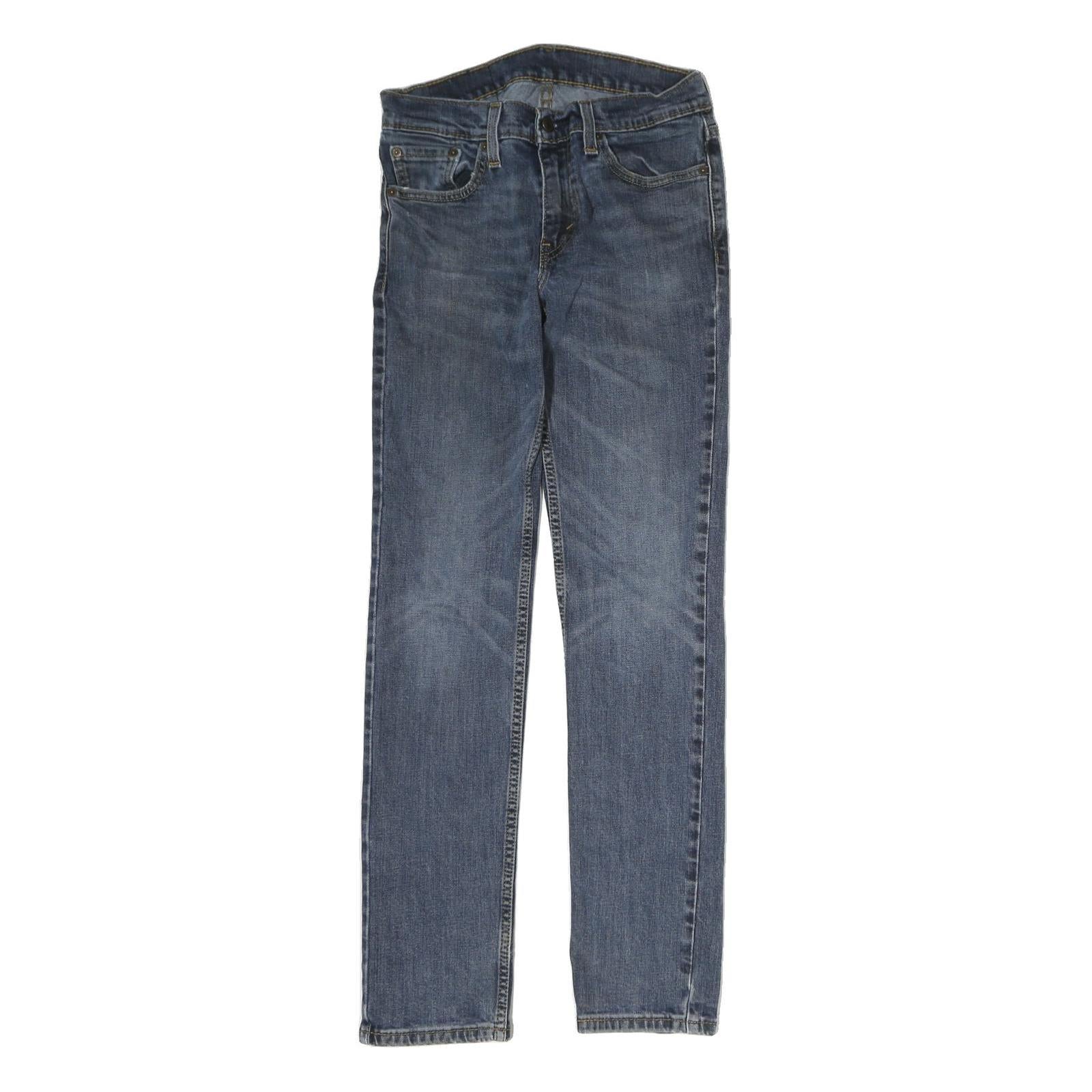 LEVI'S Mens Slim Blue Denim Jeans Cotton Blend Zip W28 L29 Stylish Casual Fit