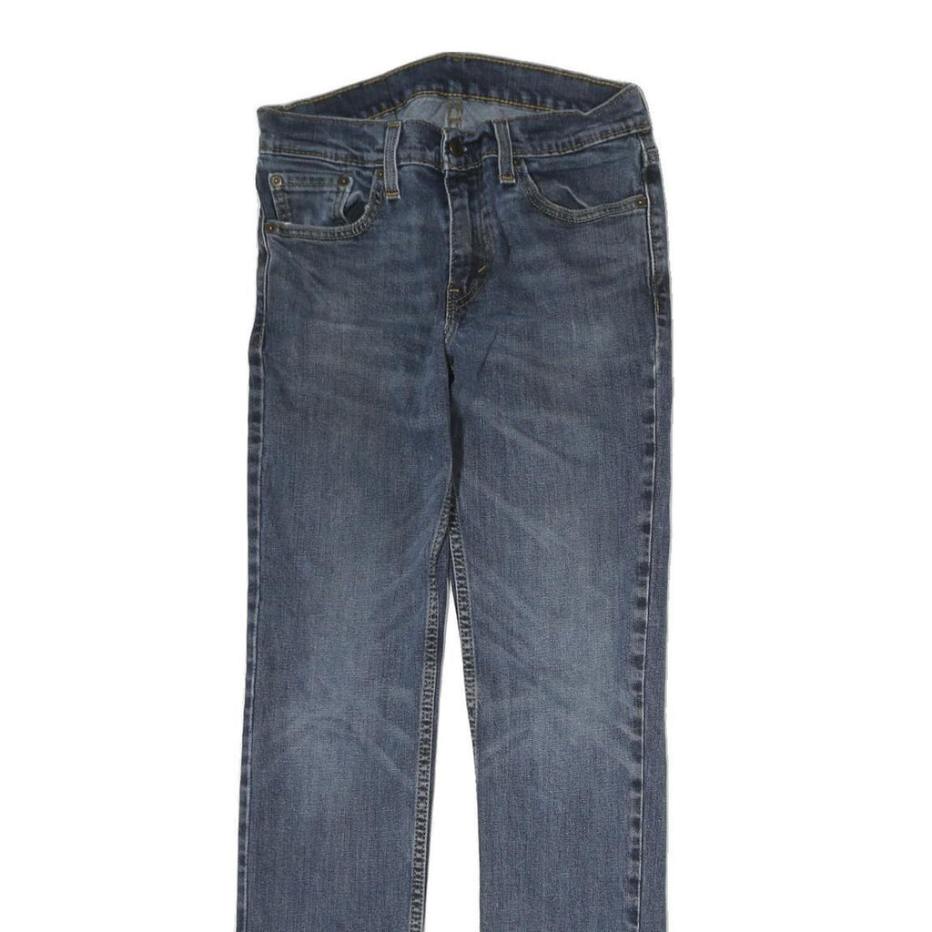 LEVI'S Mens Slim Blue Denim Jeans Cotton Blend Zip W28 L29 Stylish Casual Fit