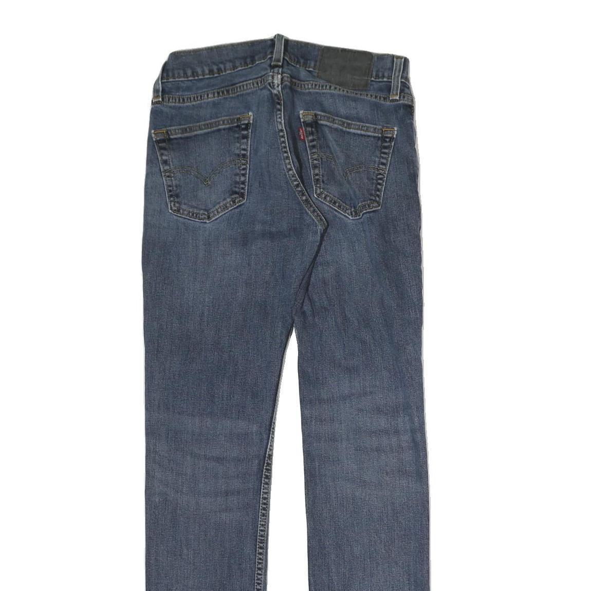 LEVI'S Mens Slim Blue Denim Jeans Cotton Blend Zip W28 L29 Stylish Casual Fit