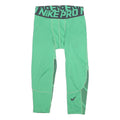 NIKE Womens Leggings Green & Black Slim Tapered S W24 L18 Nike Pro Performance