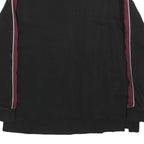 PUMA Womens Black & Maroon Sweatshirt Crew Neck UK 18 Cotton Blend Long Sleeve