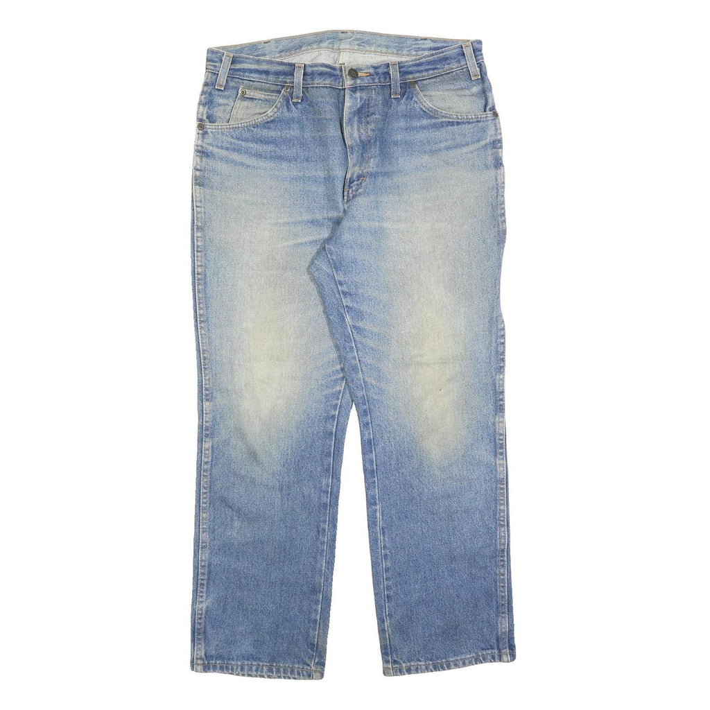 DICKIES Mens Relaxed Light Blue Denim Jeans W34 L30 Cotton Blend Zip Pocket