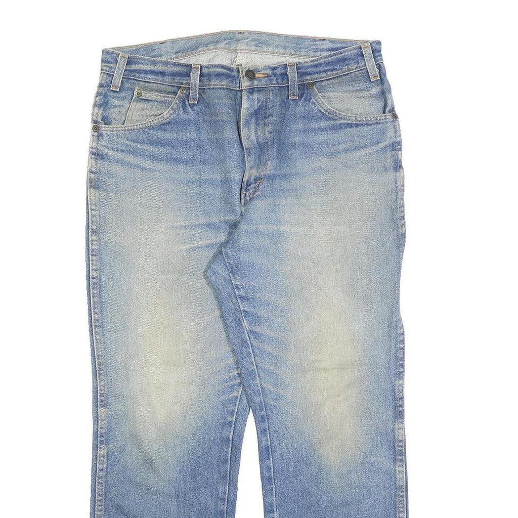 DICKIES Mens Relaxed Light Blue Denim Jeans W34 L30 Cotton Blend Zip Pocket