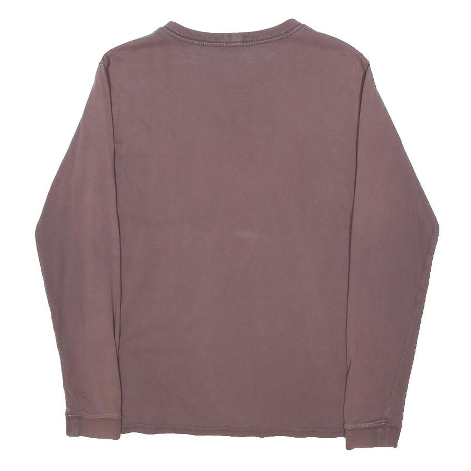 CARHARTT Womens Purple Long Sleeve T-Shirt XS Crew Neck Cotton Pocket
