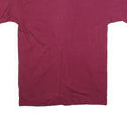 TOUGH TEE Mens Maroon Devil Mountain Run Graphic T-Shirt L Short Sleeve Crew
