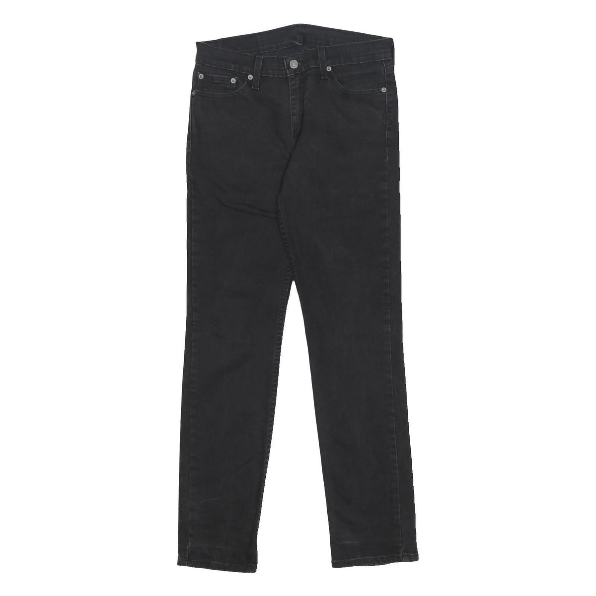 LEVI'S 511 Slim Mens Black Slim Skinny Denim W30 L32 Zip Jeans Stylish