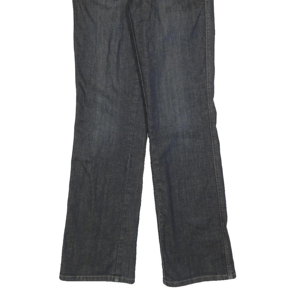 CALVIN KLEIN JEANS Womens Regular Fit Dark Blue Denim Jeans W28 L32 Stylish Zip