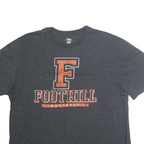 PAL ALTHLETIC Mens Grey Foothill Mustangs Graphic T-Shirt L Short Sleeve Crew