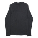 ADIDAS Mens Black Orange Silver Creek Graphic Long Sleeve Crew Neck T-Shirt M