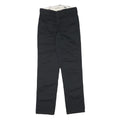 DICKIES Mens Cotton Blend Black Slim Tapered Trousers W27 L30 Workwear Durable