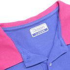 KAPPA Mens Blue & Pink Short Sleeve Plain Polo Shirt L Cotton Casual Summer