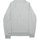 LEVI'S Mens Grey Hoodie S Cotton Pullover Casual Logo Print Drawstring
