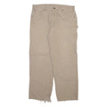 CARHARTT Carpenter Mens Trousers Beige Relaxed Straight W38 L32