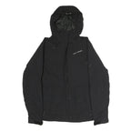 HELLY HANSEN Womens Black Outdoor Jacket S Cotton Blend Zip Hooded Plain