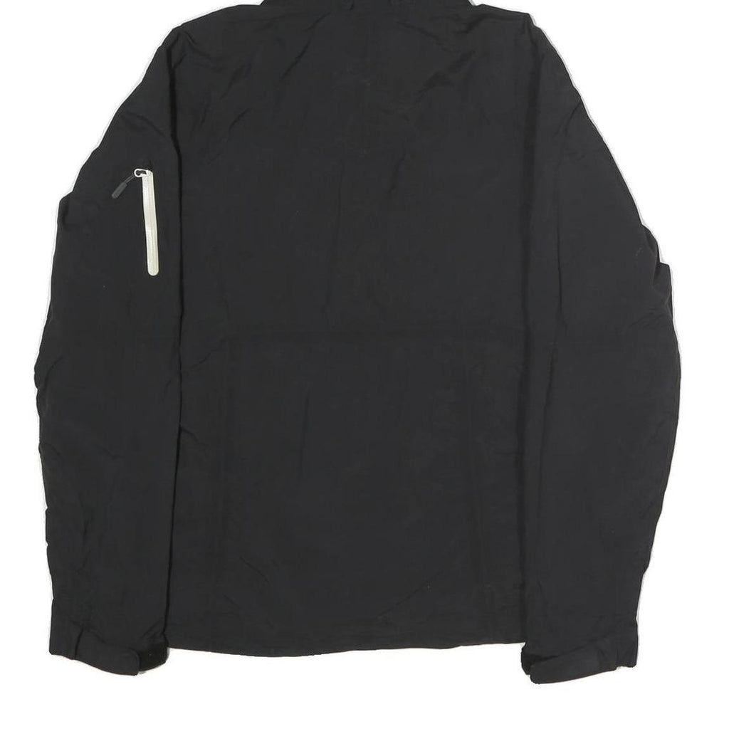 HELLY HANSEN Womens Black Outdoor Jacket S Cotton Blend Zip Hooded Plain