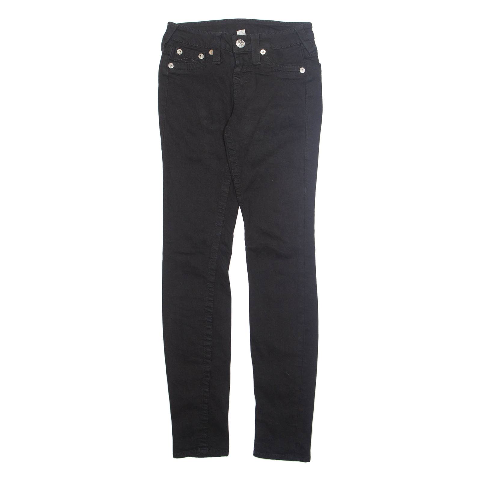 TRUE RELIGION Womens Jeans Black Slim Tapered W23 L29
