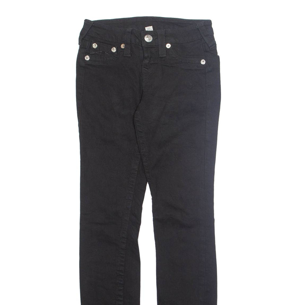 TRUE RELIGION Womens Jeans Black Slim Tapered W23 L29