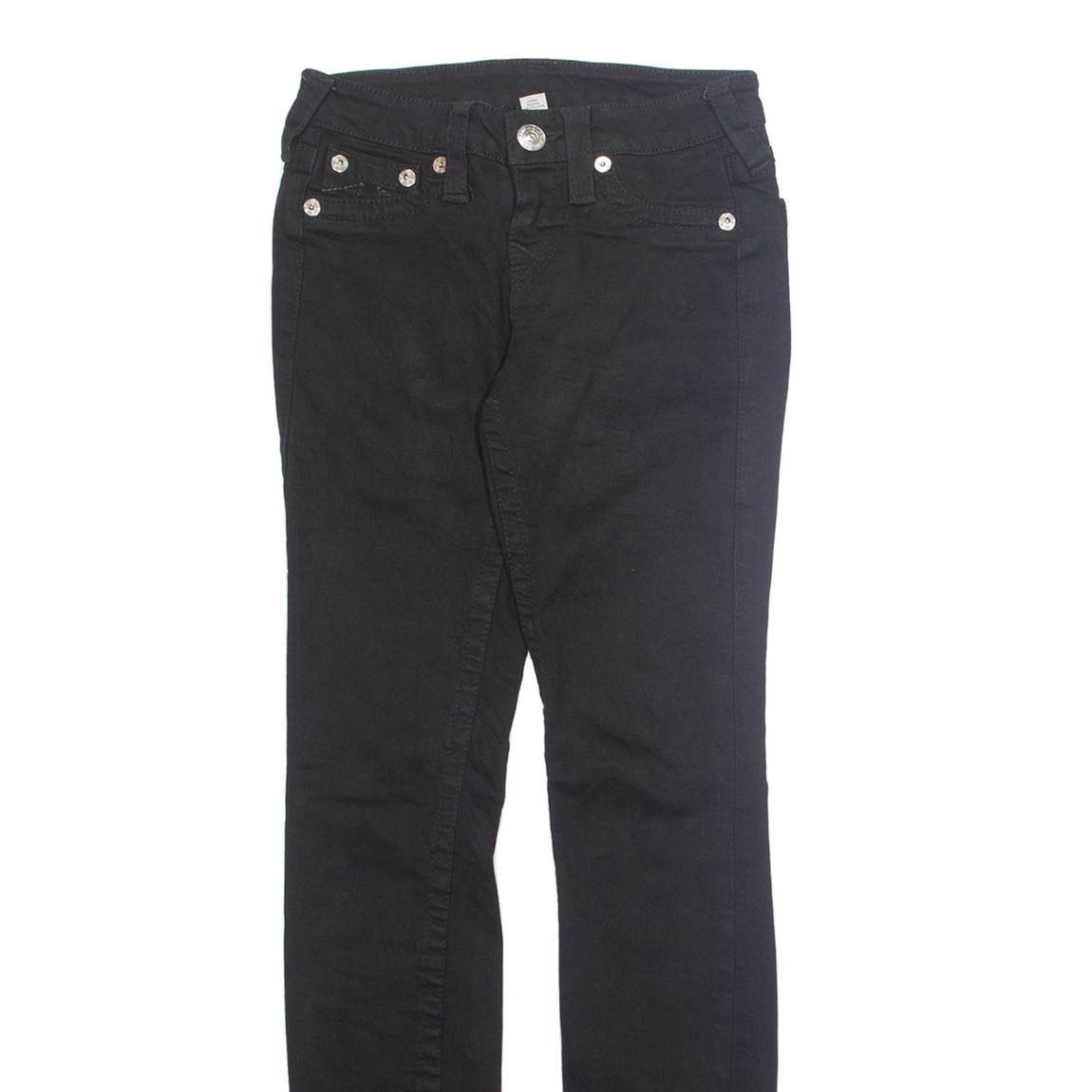 TRUE RELIGION Womens Jeans Black Slim Tapered W23 L29