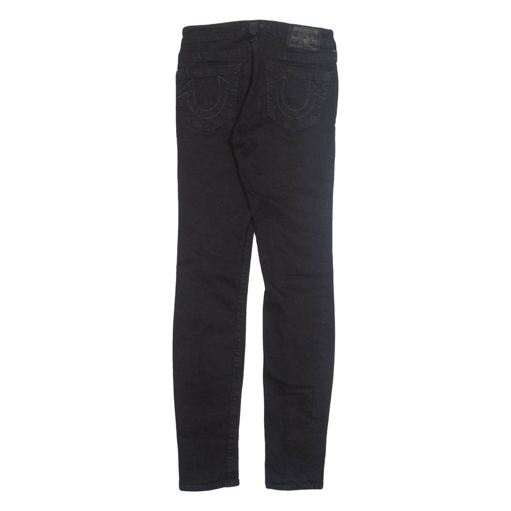 TRUE RELIGION Womens Jeans Black Slim Tapered W23 L29