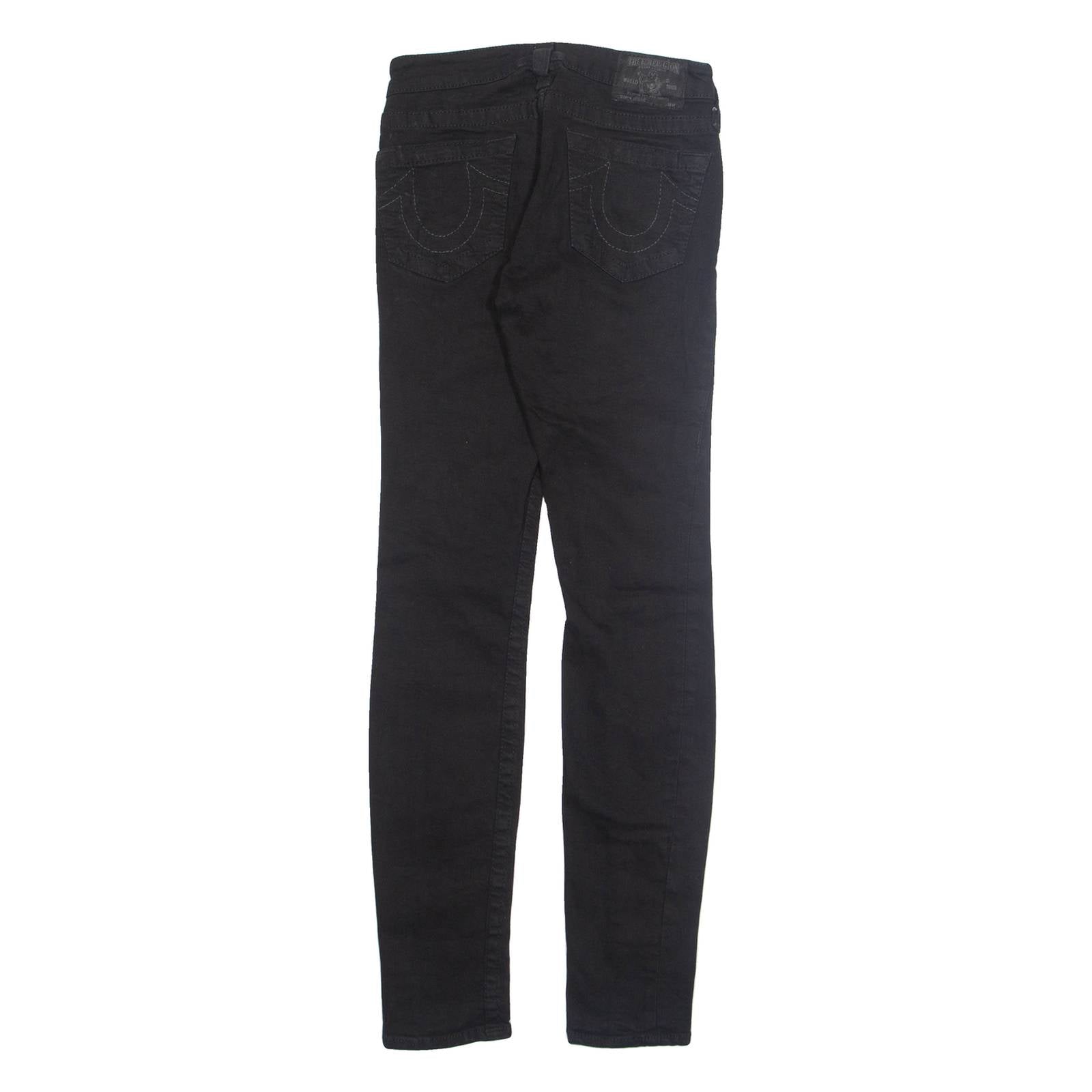 TRUE RELIGION Womens Jeans Black Slim Tapered W23 L29