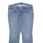 CARHARTT Womens Slim Blue Denim Jeans W36 L30 Classic Straight Cotton Blend Zip