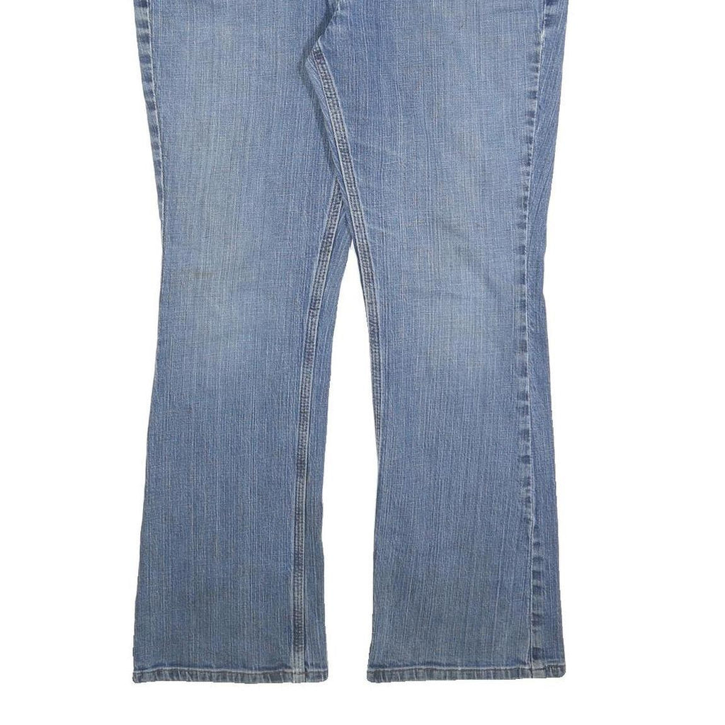 CARHARTT Womens Slim Blue Denim Jeans W36 L30 Classic Straight Cotton Blend Zip