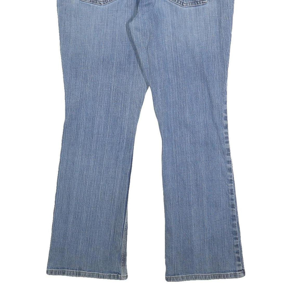 CARHARTT Womens Slim Blue Denim Jeans W36 L30 Classic Straight Cotton Blend Zip