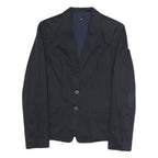 BOSS HUGO BOSS Womens Black Jacket S Polyester Blend Plain Button Closure