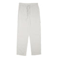 NH Mens Cotton Blend White Regular Fit Cargo Trousers W30 L30 Drawstring Waist