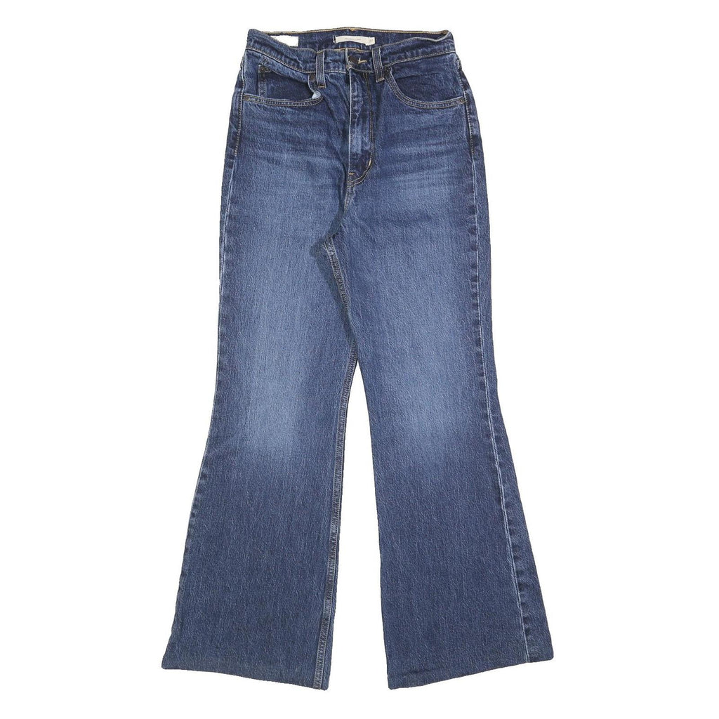 LEVI'S Big E Womens Jeans Blue Regular Flared Denim Medium W27 L29 Vintage Style