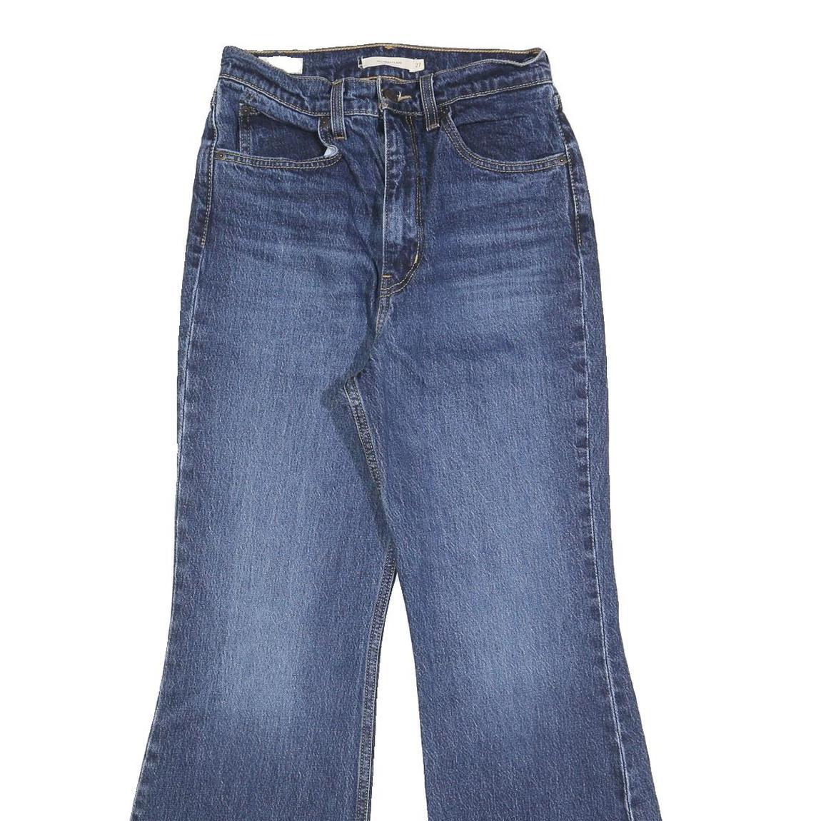 LEVI'S Big E Womens Jeans Blue Regular Flared Denim Medium W27 L29 Vintage Style